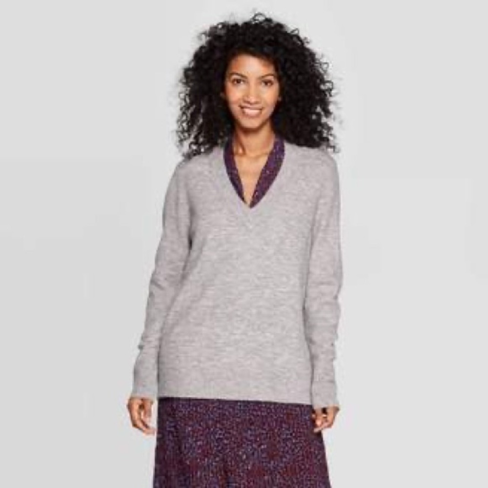 A New Day - Long V-neck Sweater